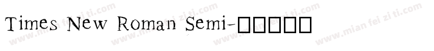 Times New Roman Semi字体转换